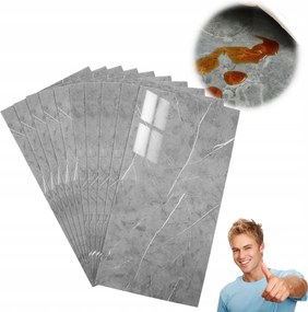 Öntapadós Panel szürke Márvány Pvc Laminált Fényes