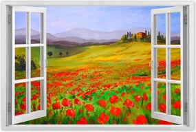 Poszterek 90x60 Provence pipacsokkal