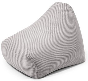 Világosszürke kordbársony gyerek babzsákfotel Snug 80 – SLOWDOWN