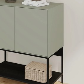 Zöld-fekete szekrény 80x90x40 cm Amira – Marckeric