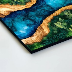 DUBLEZ | Nyomtatott mohás epoxidos kép - Nature