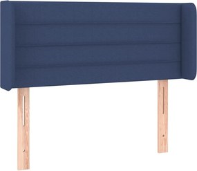 vidaXL kék szövet fejtámla 93x16x78/88 cm