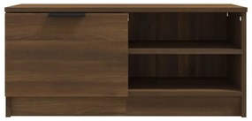 barna tölgy színű szerelt fa TV-szekrény 80 x 35 x 36,5 cm