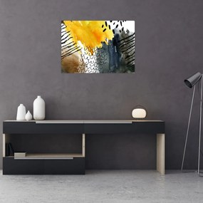Kép - Absztrakt akvarell (70x50 cm)
