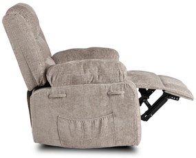 Modern Relaxfotel Vintage Bézs Bársony Kárpittal. ARTURO