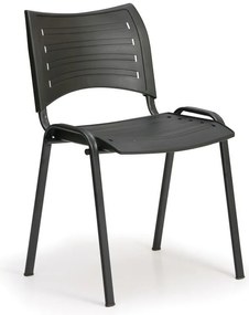 SMART műanyag szék - fekete lábak, fekete