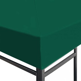zöld pavilon tetőponyva 310 g/m², 4 x 3 m