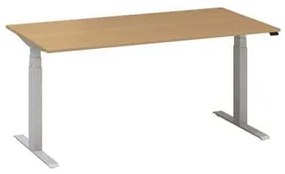 Alfa Office  Alfa Up állítható magasságú irodai asztal szürke lábazattal, 160 x 80 x 61,5-127,5 cm, vadkörte mintázat%