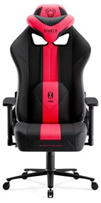 Diablo X-Player 2.0 szövet gamer szék Átlagos méret: Kármin-antracit