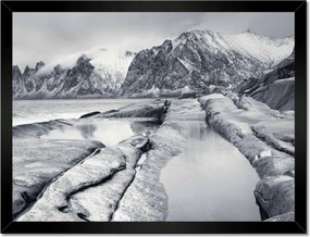 Poszterek keretben 40x30 Senja sziget Norvégiában