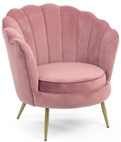 GILIOLA antik rózsaszín kagyló fotel