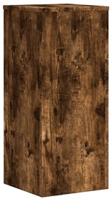 2 db füstös tölgy szerelt fa növénytartó állvány 30x30x70 cm