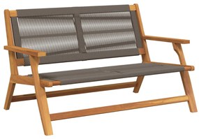 Kerti Pad Szürke 76x122x73 cm Tömör Akácfa