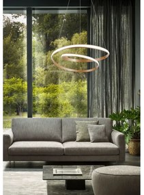 Redo 01-1889 - LED dimmelhető függőlámpa kábelen TORSION LED/29W/230V átm. 55 cm bronz