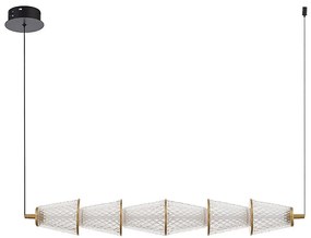 LED Csillár zsinóron SANSA LED/11W/230V arany/átlátszó