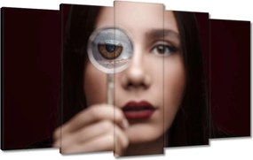 Vászonkép 100x60 Lencse és szem Nagyító