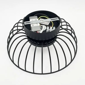 BETSY LED mennyezeti lámpa, 12W/230V, Ø 25 cm, fekete