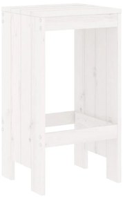 2 db fehér tömör fenyőfa bárszék 40x36x75 cm