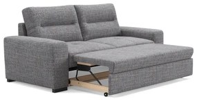 COMO kihúzható háromszemélyes kanapé, világosszürke