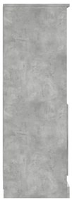 betonszürke szerelt fa magasszekrény 36x35,5x103,5 cm