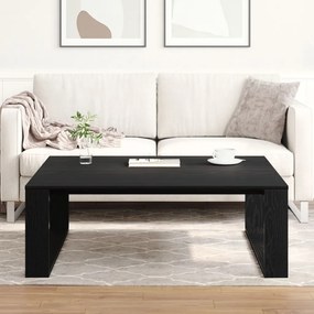 Fekete Tölgy Kávézóasztal 100x100x35 cm Tervezett Fa