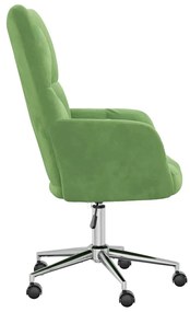 vidaXL világoszöld bársony pihenőfotel