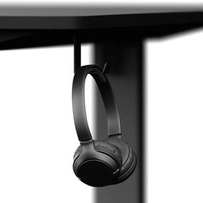 Elektromosan állítható magasságú íróasztal ülő-/állómunkához 120x60 cm fekete Levano Control+