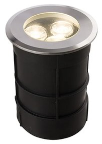Nowodvorski PICCO kültéri beépíthető lámpa, matt króm, Beépített LED, 1x3W, 130 lm, TL-9104