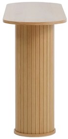 Natúr színű konzolasztal 40x130 cm Nola – Unique Furniture