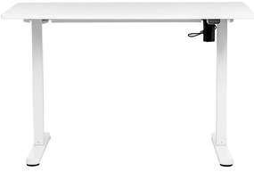 Íróasztal magasságállítással, 120x60 cm fehér