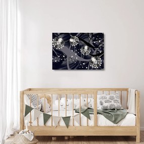 Kép - Gyémántok a térben (üvegen) (70x50 cm)
