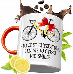 Narancssárga Bögre Keresztanyának Ajándék fényképes nyomattal