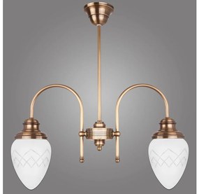 Kemar RI/2/M - Csillár rúdon RINAMA 2xE27/60W/230V sárgaréz