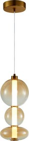 Italux glamour modern függeszték sonte antik bronz borostyán itx5902854539451