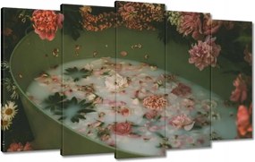 Vászonkép 100x60 Tejfürdő Virágok