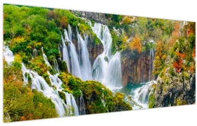 Kép - Plitvicei-tavak Nemzeti Park (120x50 cm)