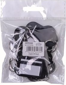 Kulcscímke, 50x20 cm, 10 db, OFFICE PRODUCTS, fekete (D1521205)