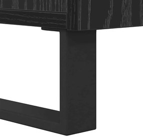 vidaXL Dohányzóasztal Fekete tölgy 104 x 60 x 35 cm Faanyag