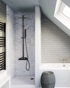 Termosztátos zuhanyszett Rea FENIX  Milan black mat