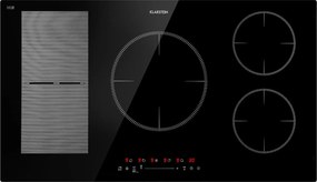 Klarstein Delicatessa 90 Hybrid, beépített indukciós főzőlap, 7400 W, 5 zóna, fekete