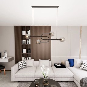 Emibig modern függeszték atria fekete grafit emi1384/4