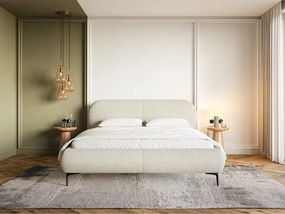 Franciaágy 180 cm Octave 180 (ágyráccsal) (tárolóhellyel) (világos bézs + fekete). Akció -15%. 1099991