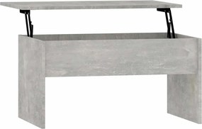 vidaXL betonszürke szerelt fa dohányzóasztal 80 x 50,5 x 41,5 cm