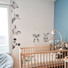 INSPIO Falmatrica az ajtó körül - Fekete-fehér állatkák