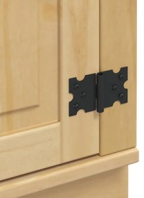 Cabinet polcokkal tárolóval Méz 60 x 46 x 81,5 cm Tömör fenyőfa