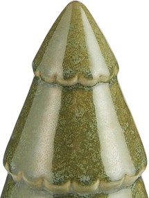 X-MAS kerámia fenyőfa 12cm, világoszöld