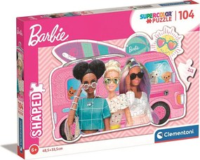 Barbie Car 104 db-os forma puzzle Clementoni