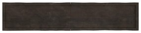 sötétbarna kezelt tömör asztallap 200x40x(2-6) cm