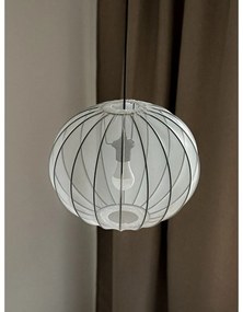 Fehér függőlámpa textil búrával ø 52 cm Mellow – Candellux Lighting