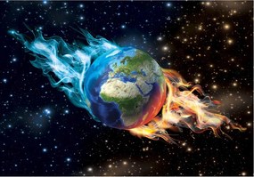 Fotótapéta Bolygó Föld Kozmosz Galaxis 312x219